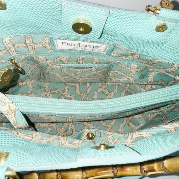 Eric Javits Womens Analu Squishee Tote Bag Beige/Gray - Picture 7 of 9